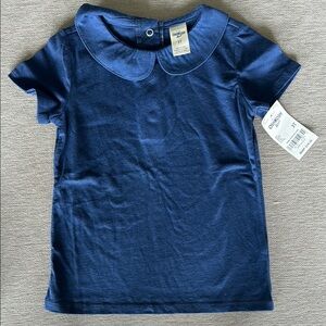 Carter's Blue Kids Shirt with Peter Pan Collar (3T)